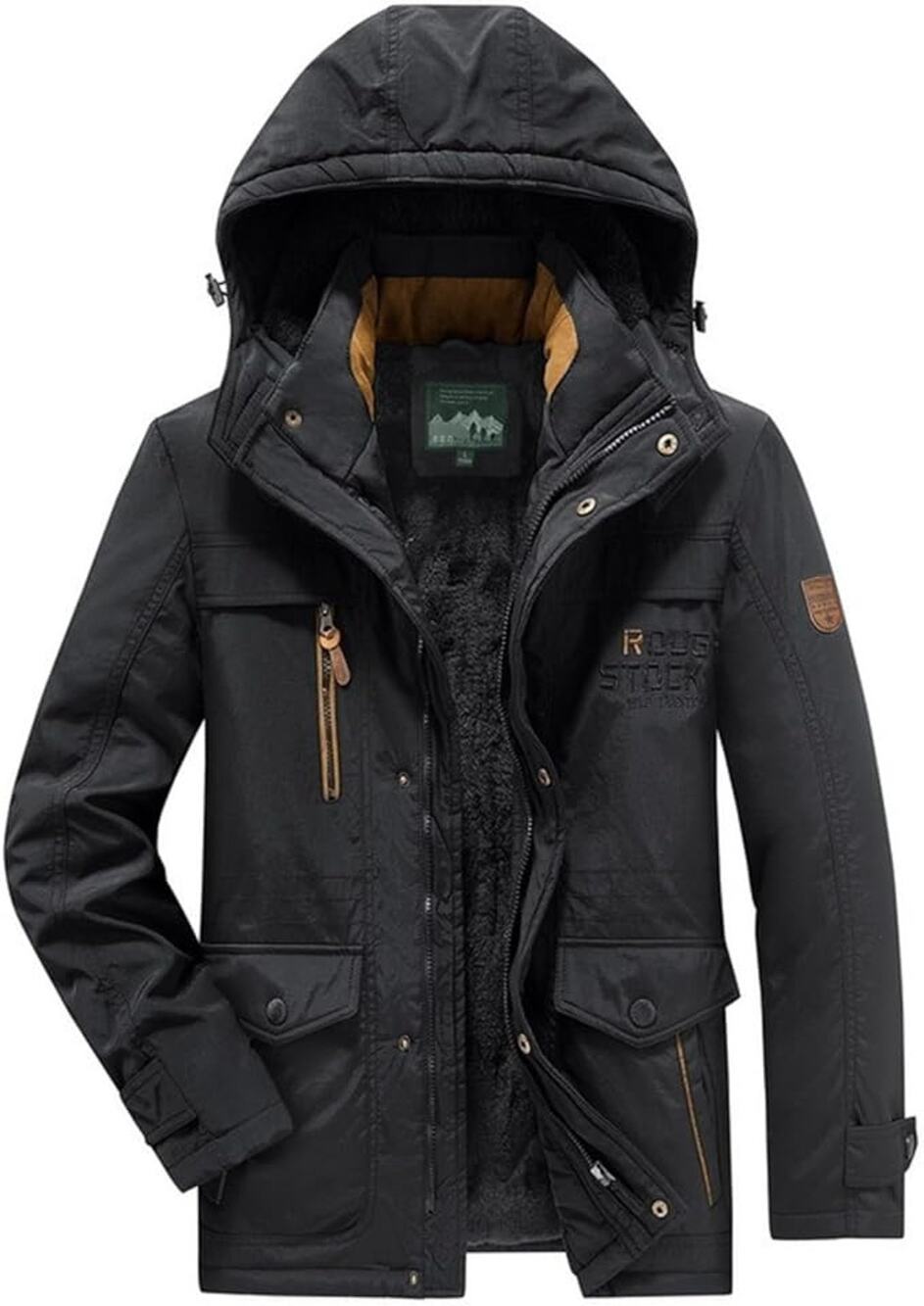 NWOT ~ Men's Mountain Ski Jacket Windproof Raincoat Winter Warm Snow Coat ~ 5X